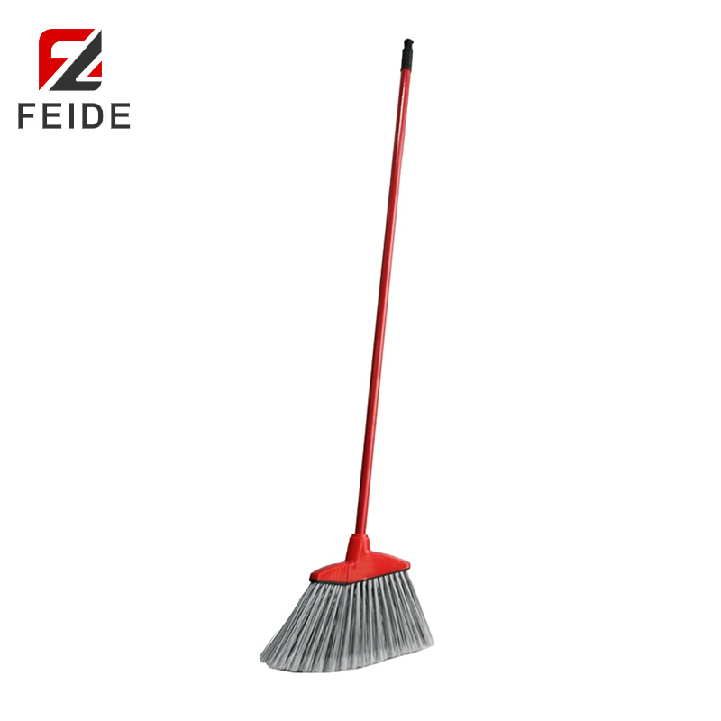 B-03鐵柄美式斜角掃帚掃把C型