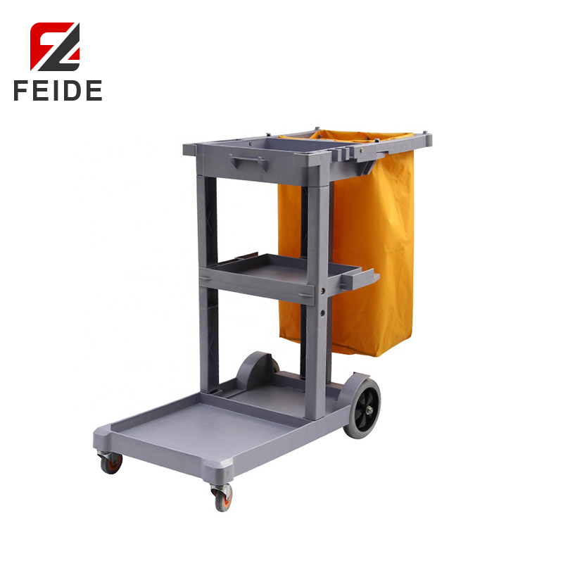 SC-01W加寬加長多功能清潔手推車無蓋