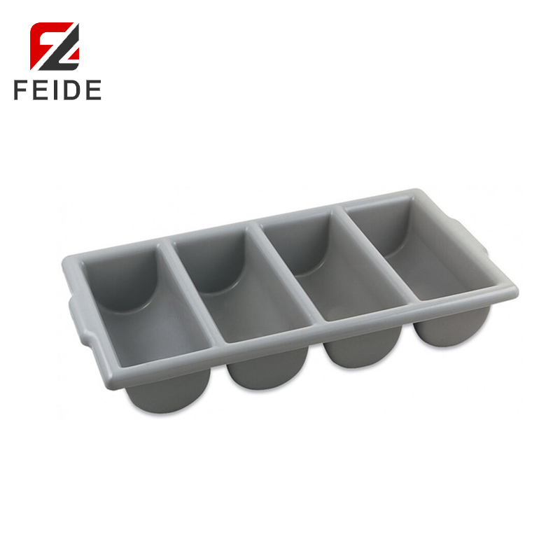 FT-01-L 4格大塑料餐具收納盤