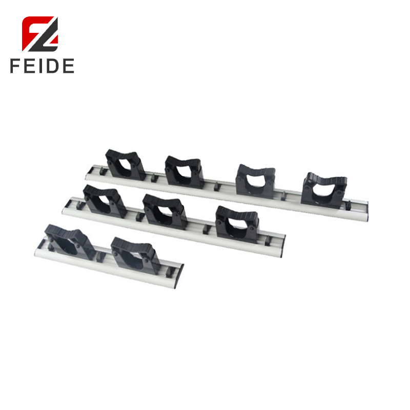 HS-01鋁制壁掛式拖把掛鉤收納夾