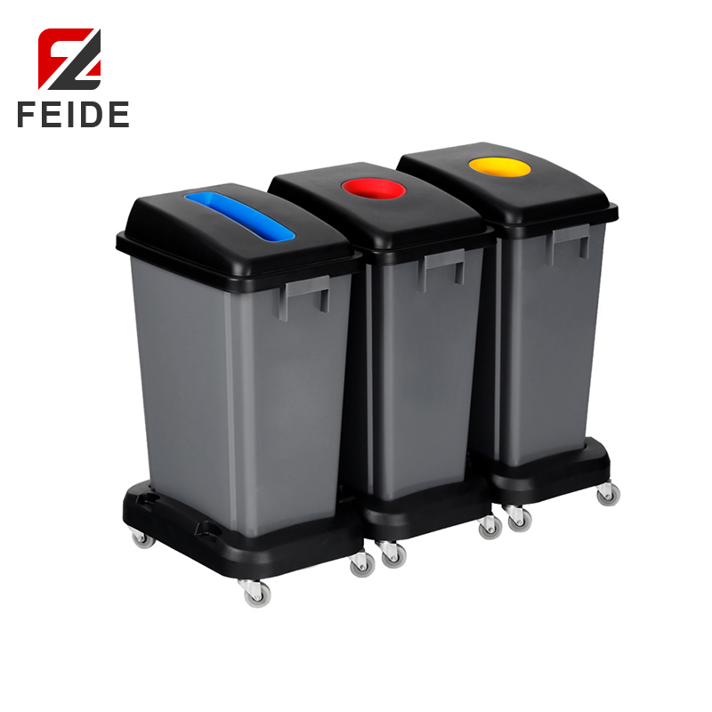 RB-03-W 60Lx3垃圾分類箱帶輪