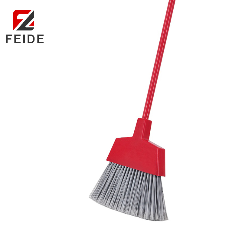 B-04鐵柄美式斜角掃帚掃把D型