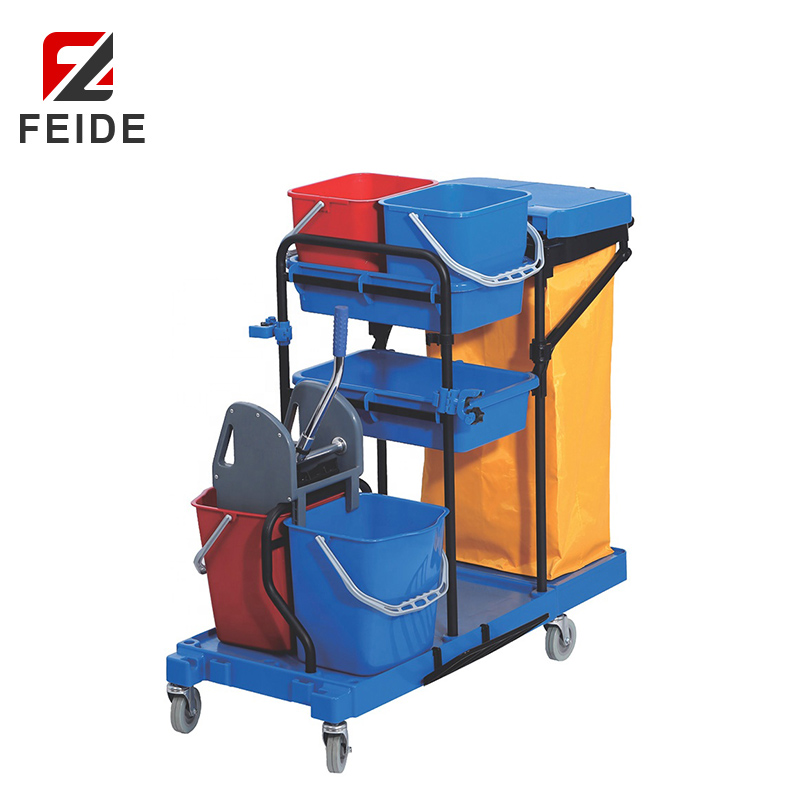 MSC-01簡約型多功能清潔服務車帶配件